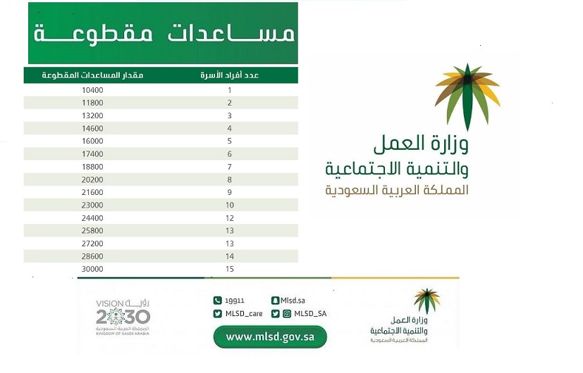 المساعدات المقطوعة التسجيل في الضمان الاجتماعي