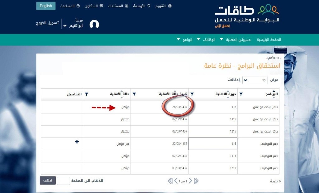 حافز طاقات برنامج طاقات